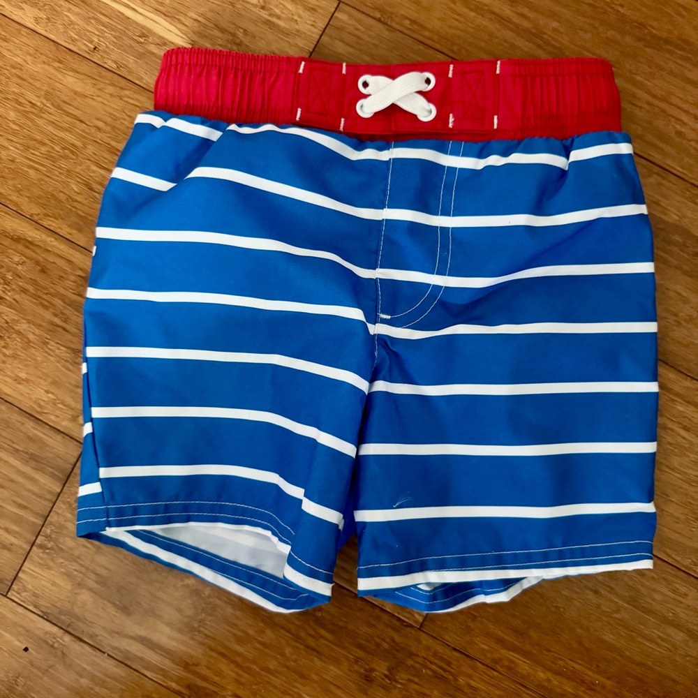 NWOT! Cat & Jack Striped Swim Board Shorts